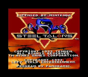 Steel Talons (USA) screen shot title